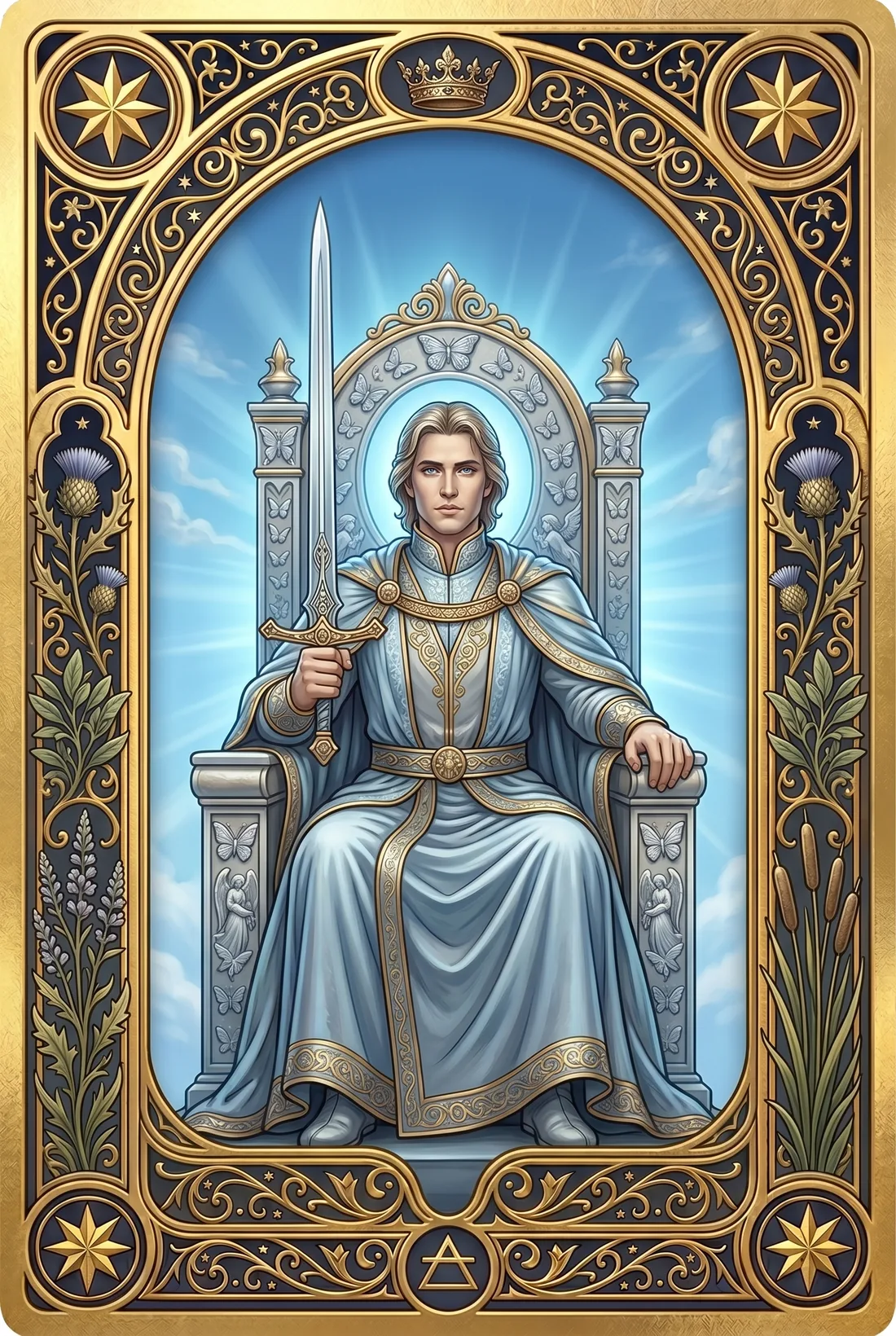 Карта Таро: Король Мечей